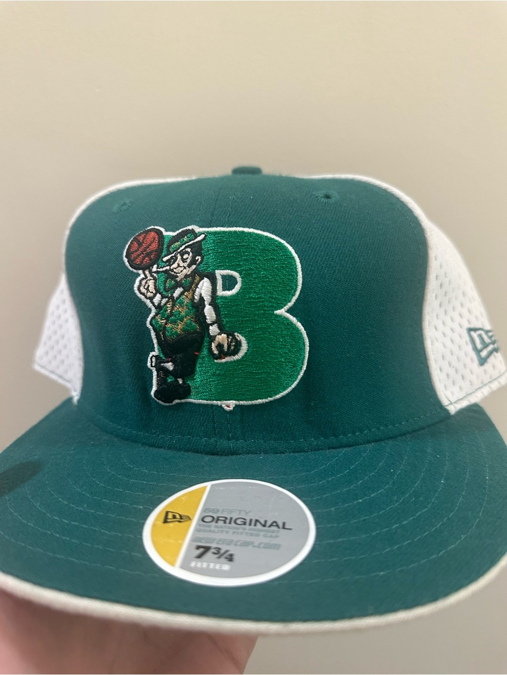 Boston Celtics logo vintage hat 7 3/4 basketball hat Kevin Garnett Paul pierce
